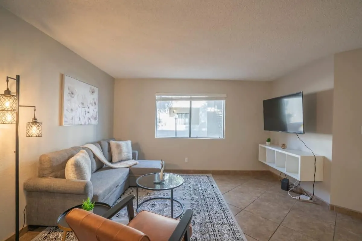 Apartmán Spacious 2Bd - Parking, Gym, Pool - Sleep 8 - 5Min Casino Scottsdale USA